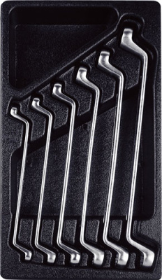 T40693 Набор ключей накидных,6 пред. в ложементе (8-19мм) T40693 Набор ключей накидных,6 пред. в ложементе (8-19мм)