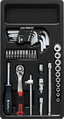 T45030 Набор головок и аксессуаров 1/4",37 пред,в ложем. T45030 Набор головок и аксессуаров 1/4",37 пред,в ложем.