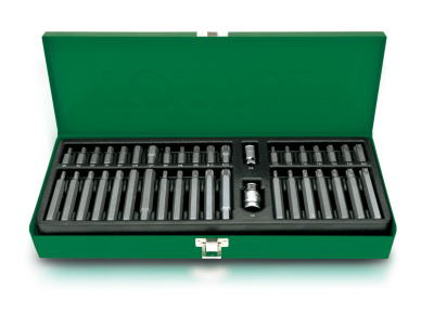 Набор бит с адаптерами 3/8" и 1/2", Torx, Spline, Hex, 40 предметов TOPTUL GAAD4002 Набор бит с адаптерами 3/8" и 1/2", Torx, Spline, Hex, 40 предметов TOPTUL GAAD4002