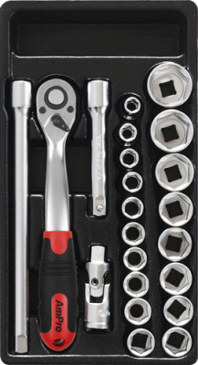 T45425 Набор головок и аксессуаров 1/2",22 пред в ложемен T45425 Набор головок и аксессуаров 1/2",22 пред в ложемен