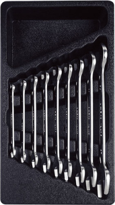 T40593 Набор ключей рожковых,9 предм. в ложементе(6-27мм) T40593 Набор ключей рожковых,9 предм. в ложементе(6-27мм)