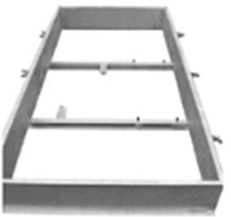 Фундаментная рама для тестера подвески Сontactest 202 E + тормозной стенд с длиной роликов 700 мм без подъемного устройства.