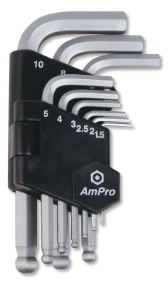 T22927 Набор  Г-образных шестигранников с шаром, 9 предметов T22927 Набор  Г-образных шестигранников с шаром, 9 предметов