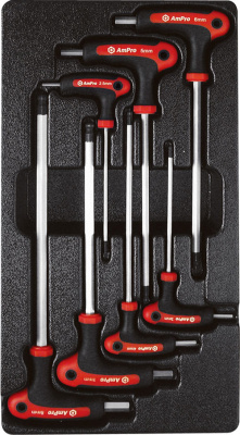T22904 Набор 6-гр. отверток с Т-обр. ручкой, в ложементе