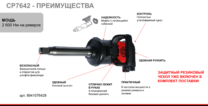 Новый грузовой гайковёрт от Chicago Pneumatic
