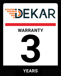 Dekar - гарантия 3 года на оборудование