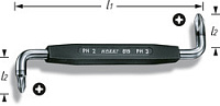 HAZET Отвёртка двухсторонняя крест PH1+PH2 819-PH1+PH2