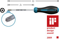 HAZET Отвертка (TORX) c отверстием. 802-T27H