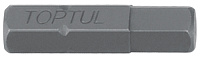 Бита 1/4" шестигранная HEX 2 мм L=25 мм TOPTUL