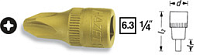 HAZET Головка 1/4" со вставкой PH3  8506-PH3