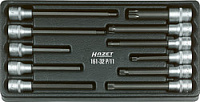 Набор  головок 1/2 с длинными вставками Hazet 161-32P/11 в ложементе 11 предметов.