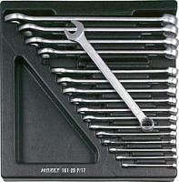 Набор комбинированных ключей Hazet 161-28P/17.