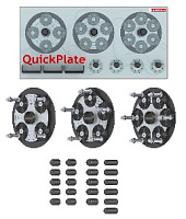 Набор (3шт) фланцевых адаптеров Quick Plates для 4-х, 5-и, и 6-и крепежных отверстий